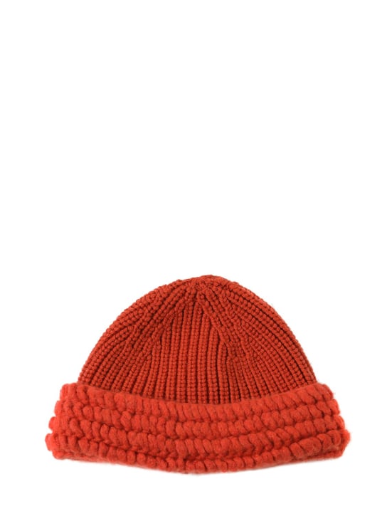 Moncler Genius: Moncler x Salehe Bembury羊毛便帽 - 橙色 - men_0 | Luisa Via Roma