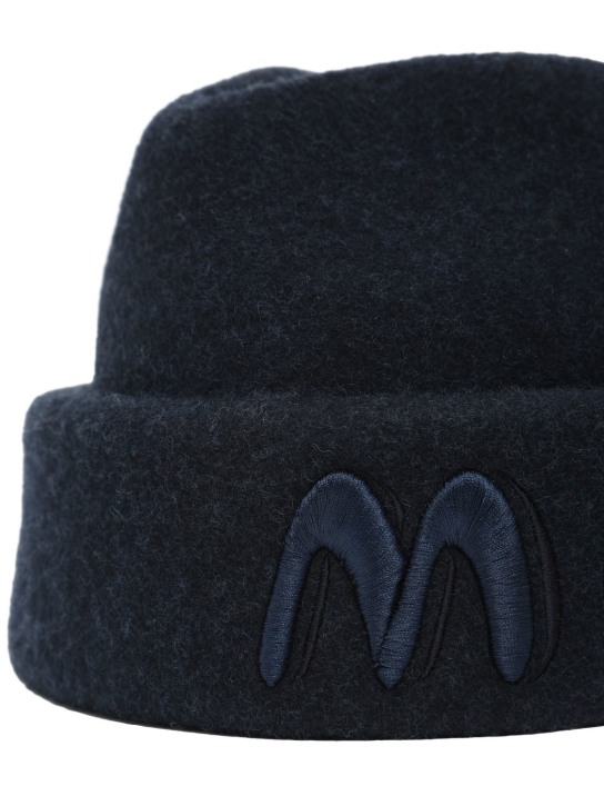 Moncler Genius: Mütze aus Wollfilz „Moncler X Salehe Bembury“ - Dunkelblau - men_1 | Luisa Via Roma
