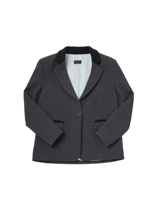 Monnalisa: Giacca in cotone - Grigio - kids-girls_0 | Luisa Via Roma