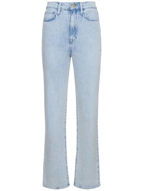 Triarchy: Jeans de denim con talle alto - Azul - women_0 | Luisa Via Roma