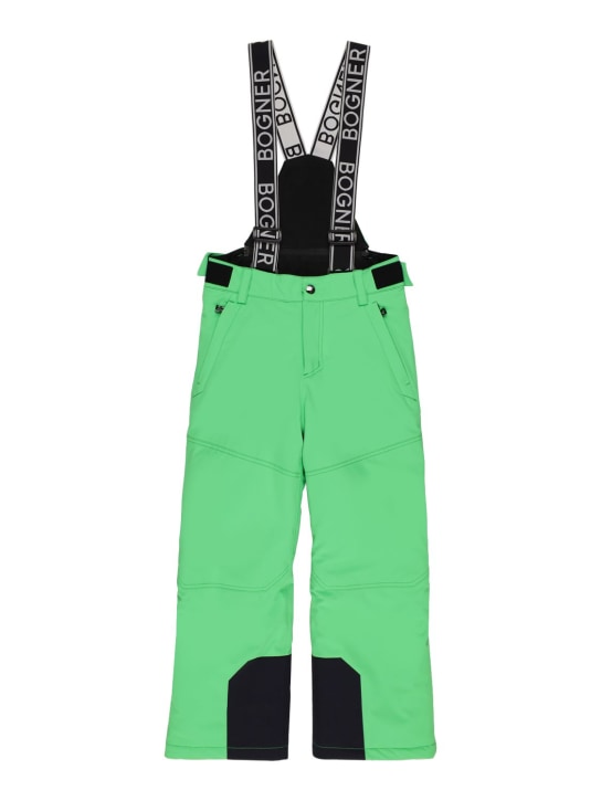 Bogner: Pantalon de ski en nylon rembourré - Vert - kids-boys_0 | Luisa Via Roma
