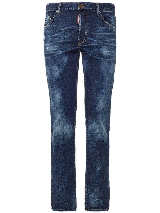 Dsquared2: Jeans Cool Guy in denim di cotone stretch - men_0 | Luisa Via Roma
