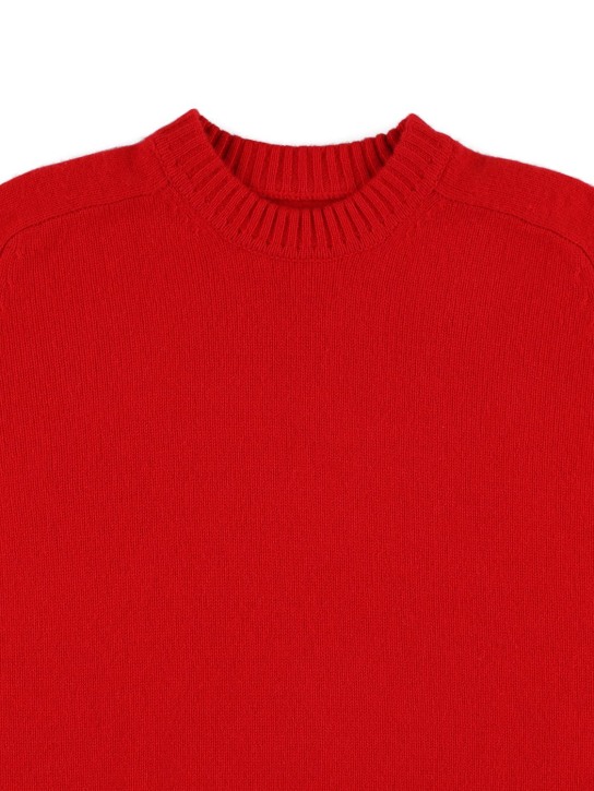 Loulou Studio: Cashmere sweater - Red - kids-boys_1 | Luisa Via Roma
