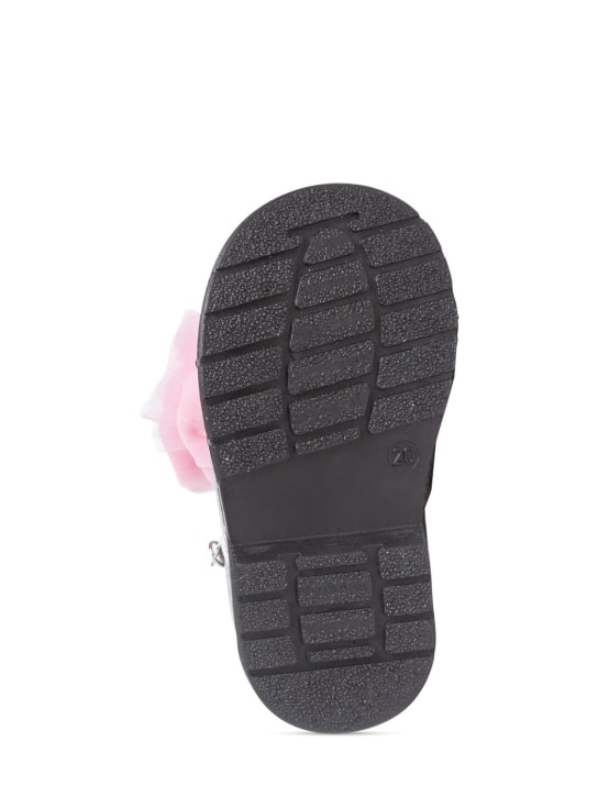 Monnalisa: Stivali glitter con zip e fiocco in tulle - kids-girls_3 | Luisa Via Roma