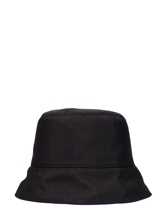 Off-white | Men Reversible Nylon Bucket Hat Black/blue L