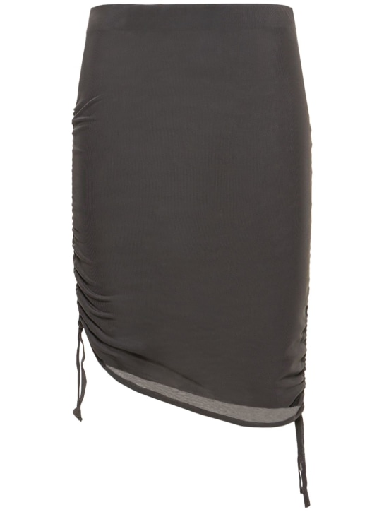 Cannari Concept: Minifalda de techno stretch - Gris - women_0 | Luisa Via Roma