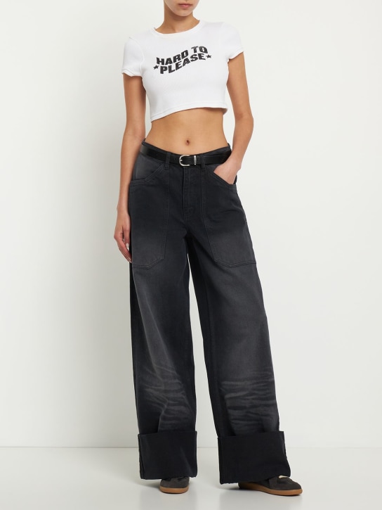 Cannari Concept: T-Shirt aus Baumwolle „Sutton“ - Hellweiß - women_1 | Luisa Via Roma