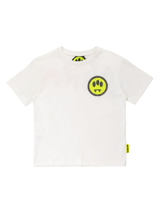 Barrow: T-shirt manches courtes en jersey de coton imprimé - kids-boys_1 | Luisa Via Roma