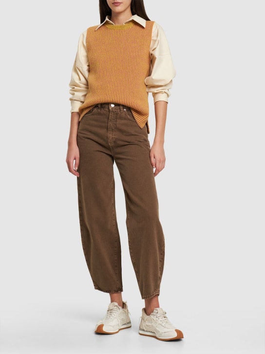 Guest In Residence: Tri Rib cashmere vest - Brown - women_1 | Luisa Via Roma