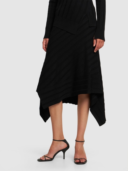 Reformation: 75毫米Gigi金属色皮革凉鞋 - 黑色 - women_1 | Luisa Via Roma