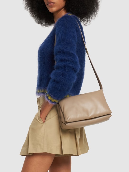 Marni: Medium Prisma leather shoulder bag - women_1 | Luisa Via Roma