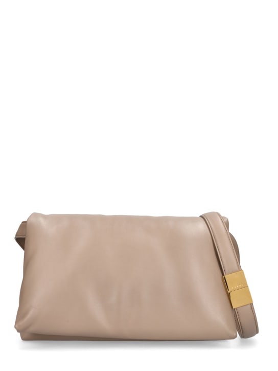 Marni: Medium Prisma leather shoulder bag - women_0 | Luisa Via Roma