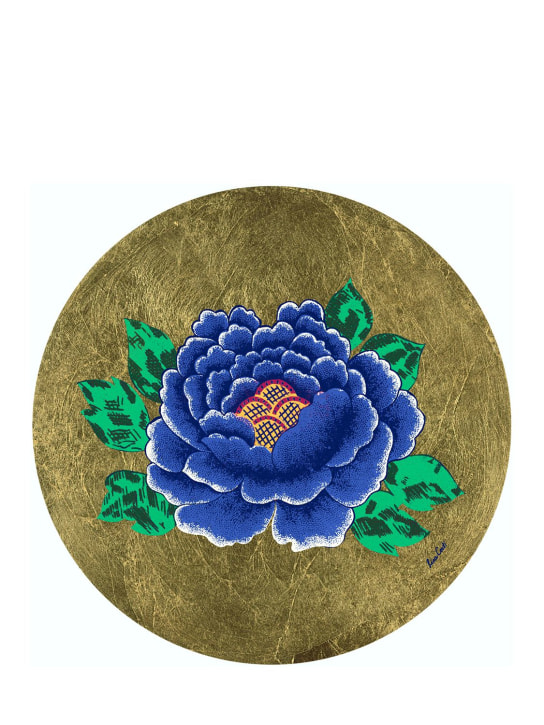 LISA CORTI: Flower lacquered cork placemat - Altın Rengi - ecraft_0 | Luisa Via Roma