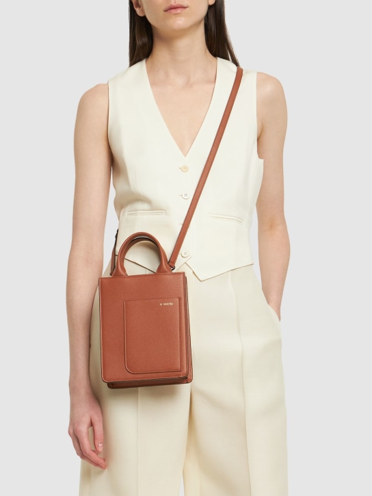 Valextra: Mini Handtasche „Boxy-Shopping“ - Gold - women_1 | Luisa Via Roma