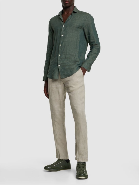 James Perse: Pantaloni leggeri in lino - Beige - men_1 | Luisa Via Roma