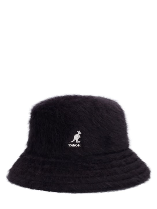Kangol: Furgora Casual angora blend bucket hat - Black - men_0 | Luisa Via Roma
