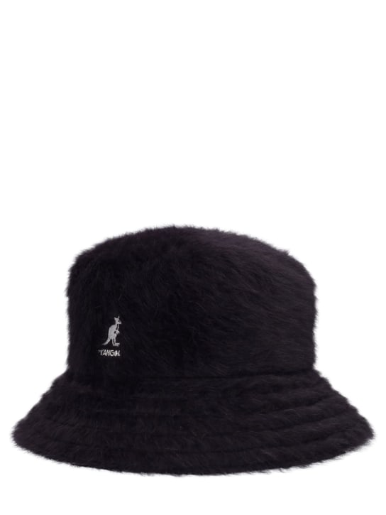 Kangol: Furgora Casual angora blend bucket hat - Black - men_1 | Luisa Via Roma