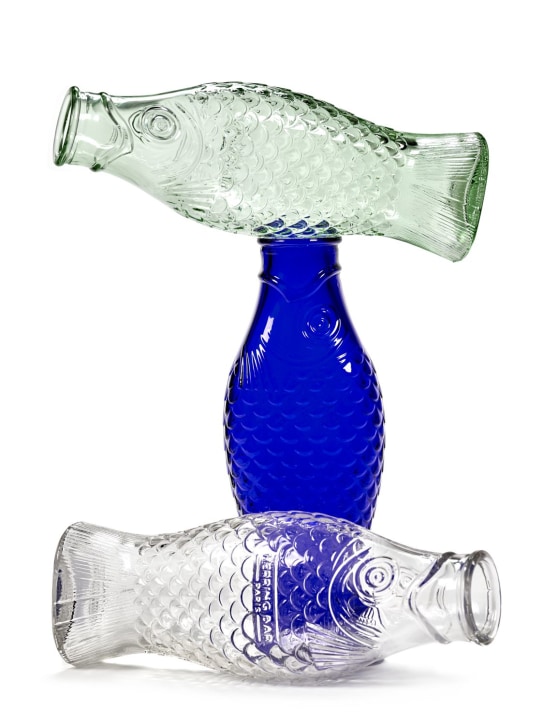 Serax: Flasche „Blue Fish & Fish“ - Blau - ecraft_1 | Luisa Via Roma