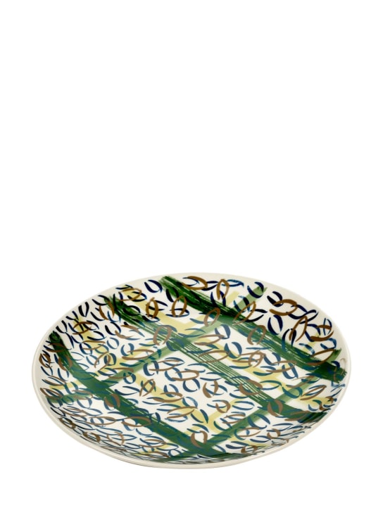 Serax: 34cm Japanese Kimonos round plate - Mavi/Yeşil - ecraft_1 | Luisa Via Roma