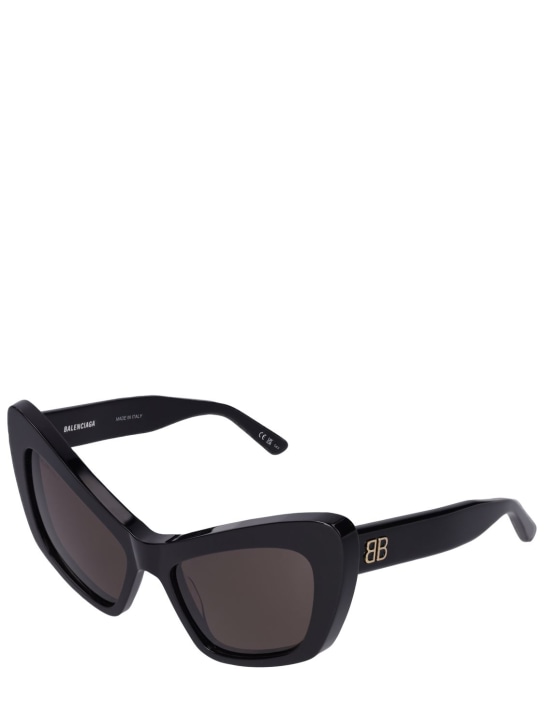 Balenciaga: 0293S Monaco cat acetate sunglasses - Black - women_1 | Luisa Via Roma