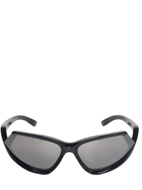 Balenciaga: 0289S Side Xpander cat sunglasses - Black - men_0 | Luisa Via Roma