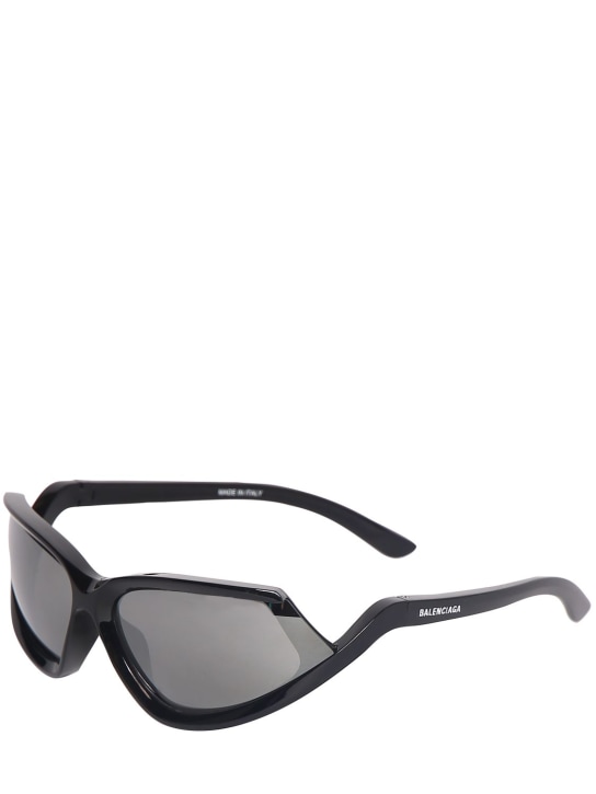 Balenciaga: 0289S Side Xpander cat sunglasses - Black - men_1 | Luisa Via Roma