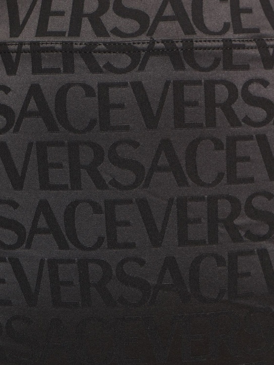 Versace: Braguitas de malla de cintura alta - Negro - women_1 | Luisa Via Roma