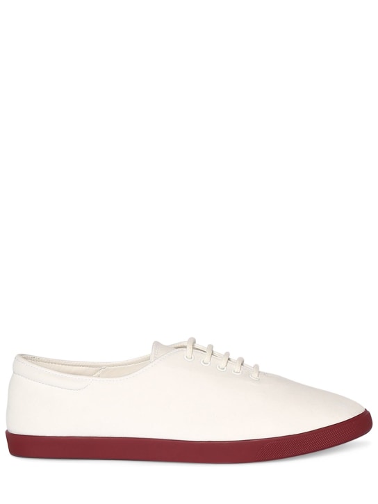 The Row: 10mm Canvas sneakers - White - women_0 | Luisa Via Roma