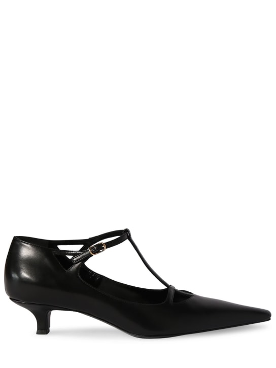 The Row 40mm Cyd leather Mary Jane pumps