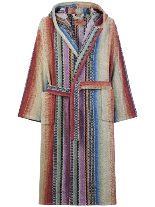 Missoni Home: Archie hooded bathrobe - Multicolor - ecraft_0 | Luisa Via Roma