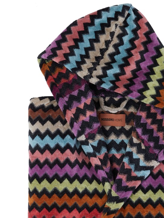 Missoni Home: Warner hooded bathrobe - Multicolor - ecraft_1 | Luisa Via Roma