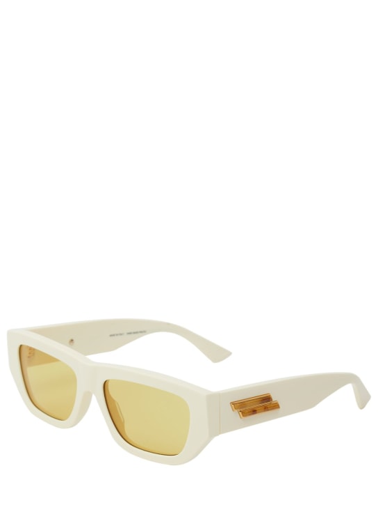 Bottega Veneta: BV1252S acetate sunglasses - Ivory/Yellow - men_1 | Luisa Via Roma