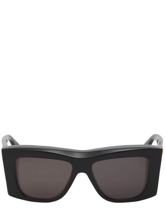 Bottega Veneta: BV1270S acetate sunglasses - Siyah/Gri - women_0 | Luisa Via Roma