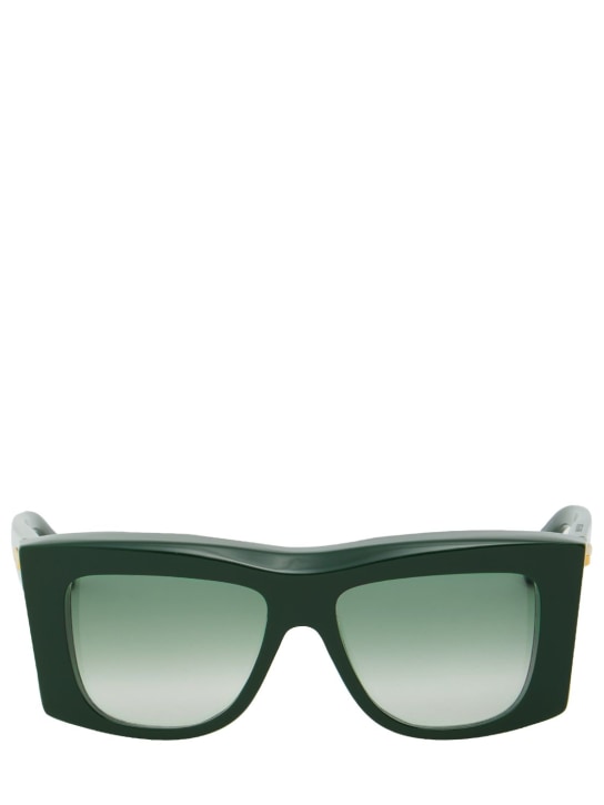 Bottega Veneta: BV1270S acetate sunglasses - Green - women_0 | Luisa Via Roma
