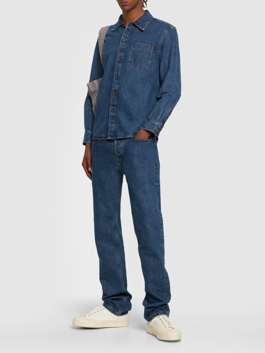 A.P.C.: Jeans dritti New Standard in denim 19.4cm - Indigo - men_1 | Luisa Via Roma