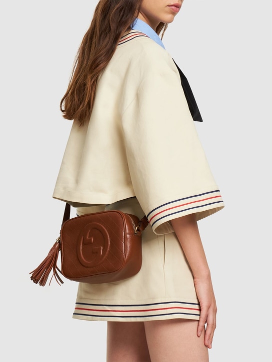 Gucci: Blondie leather shoulder bag - women_1 | Luisa Via Roma
