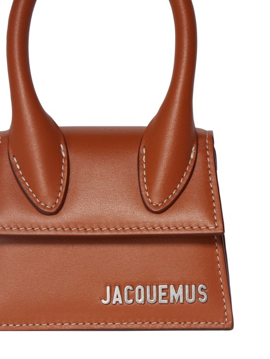 Jacquemus: Le Chiquito Homme top handle bag - Light Brown 2 - men_1 | Luisa Via Roma