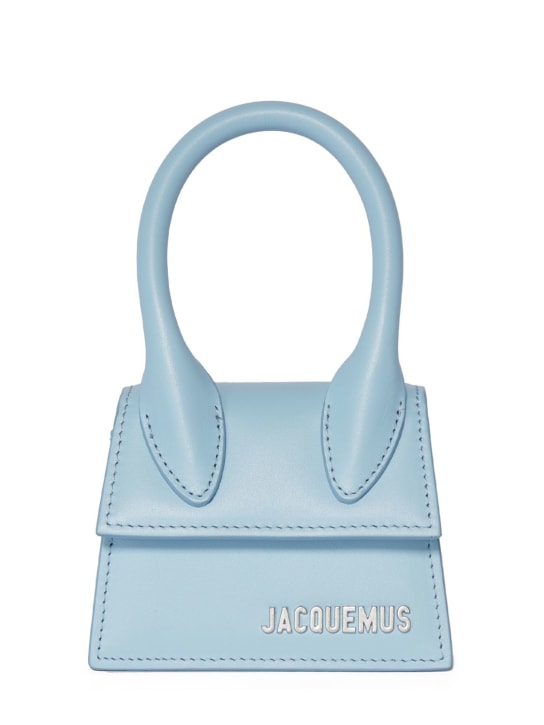 Jacquemus: Le Chiquito Homme top handle bag - Açık Mavi - men_0 | Luisa Via Roma