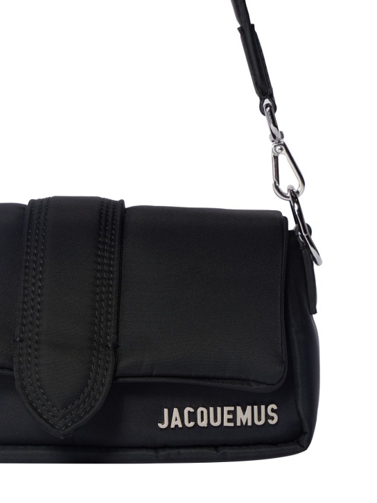 Jacquemus: Le Petit Bambimou nylon crossbody bag - Siyah - men_1 | Luisa Via Roma