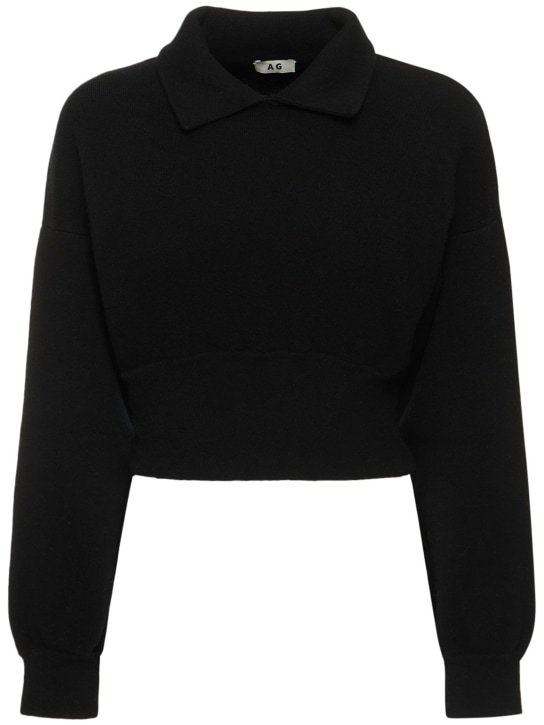 Annagreta: Livia wool pullover - Siyah - women_0 | Luisa Via Roma