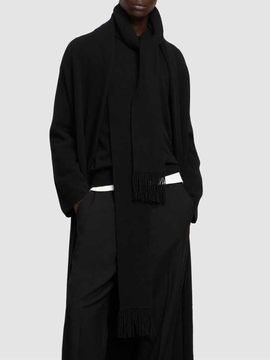 Annagreta: Giulia wool scarf - Siyah - men_1 | Luisa Via Roma