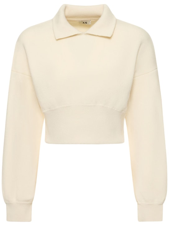 Annagreta: Livia wool pullover - White Undyed - women_0 | Luisa Via Roma