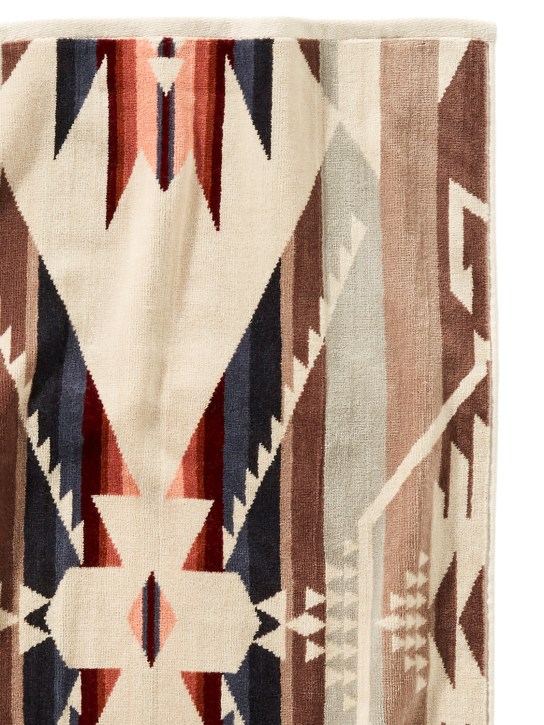 Pendleton Woolen Mills: Handtuch aus Jacquard - Beige/Braun - ecraft_1 | Luisa Via Roma
