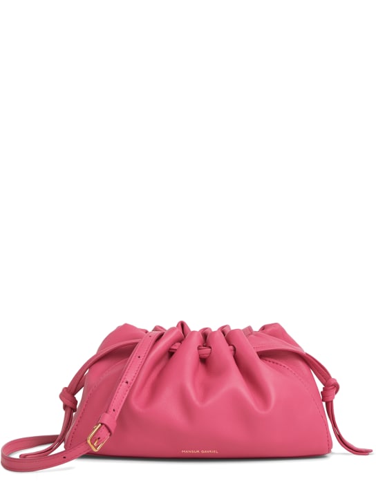 Mansur Gavriel: Mini Bloombag leather shoulder bag - Dolly - women_0 | Luisa Via Roma