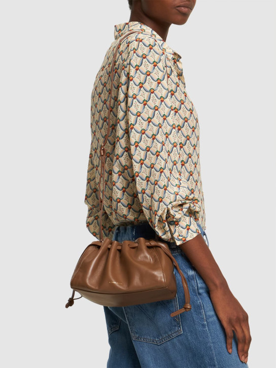 Mansur Gavriel: Sac porté épaule mini en cuir Bloombag - women_1 | Luisa Via Roma