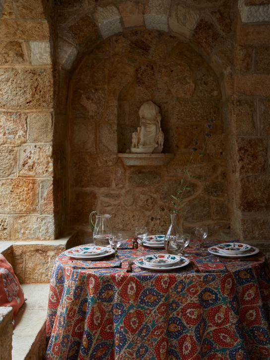 Cabana: Ioannina rectangular tablecloth - Multicolor - ecraft_1 | Luisa Via Roma