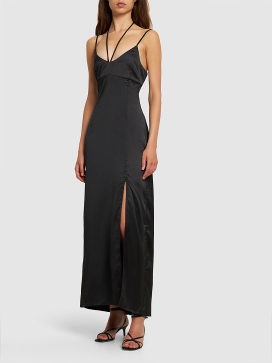 Designers Remix: Robe en tissu technique stretch Lisbon - Noir - women_1 | Luisa Via Roma