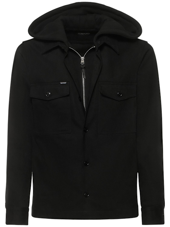 Tom Ford: Cover hooded overshirt - men_0 | Luisa Via Roma