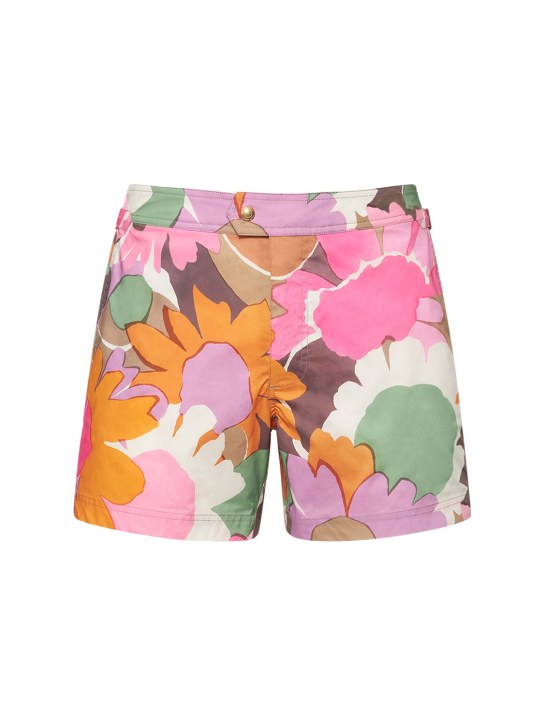 Tom Ford: Bold daisy swim shorts - Pink - men_0 | Luisa Via Roma