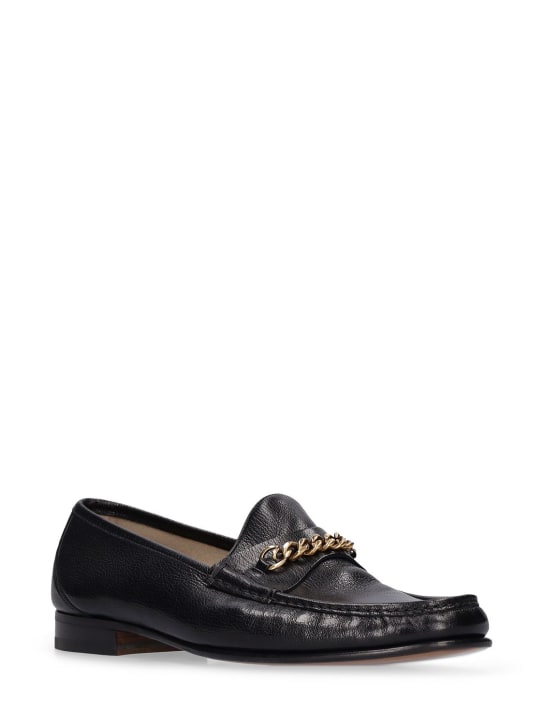 Tom Ford: York line leather loafers - Black - men_1 | Luisa Via Roma